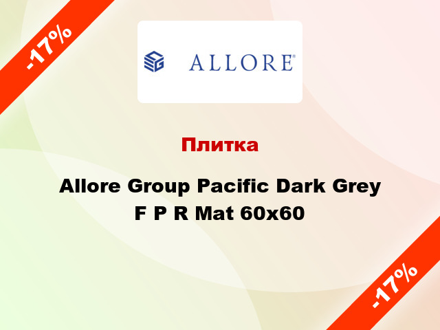 Плитка Allore Group Pacific Dark Grey F P R Mat 60x60
