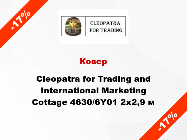 Ковер Cleopatra for Trading and International Marketing Cottage 4630/6Y01 2x2,9 м