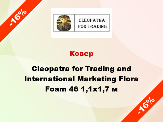 Ковер Cleopatra for Trading and International Marketing Flora Foam 46 1,1x1,7 м