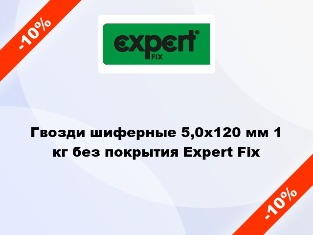 Гвозди шиферные 5,0x120 мм 1 кг без покрытия Expert Fix