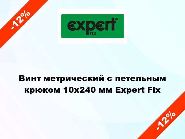 Винт метрический с петельным крюком 10x240 мм Expert Fix