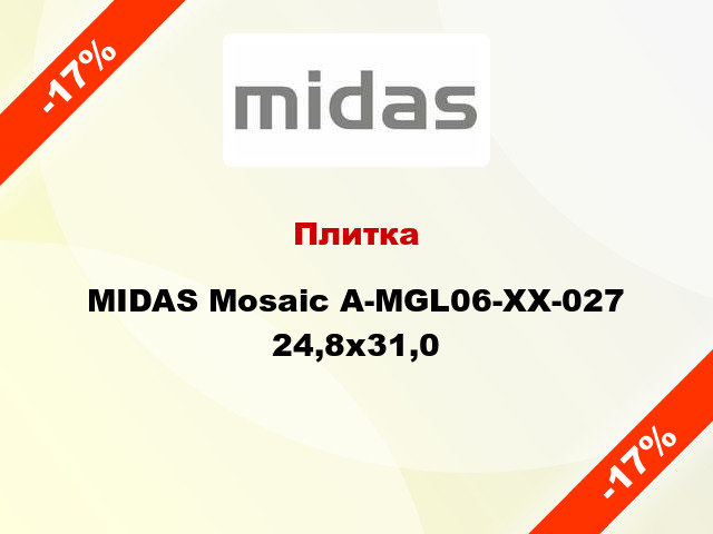 Плитка MIDAS Mosaic A-MGL06-XX-027 24,8x31,0