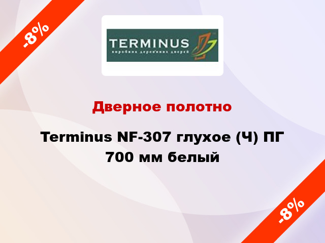 Дверное полотно Terminus NF-307 глухое (Ч) ПГ 700 мм белый