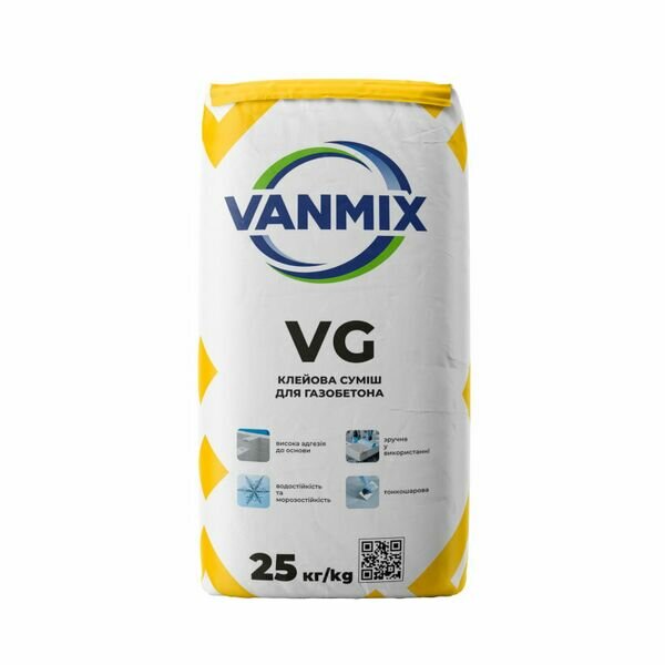 АКЦІЯ на клейову суміш для газобетона VANMIX VG