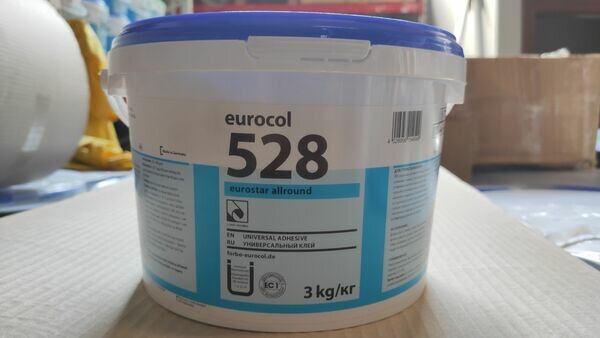 КЛЕЙ ДЛЯ ВІНІЛОВИХ ПОКРИТТІВ, LVT-ПЛИТКИ, ТЕКСТИЛЬНИХ ПОКРИТТІВ FORBO 528 (3 КГ) 