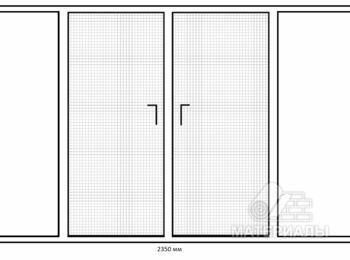 Металлопластиковые окна 2350*1350 мм с высокими энергосберегающи