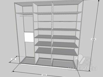 Шкафы встроенные гардеробная
