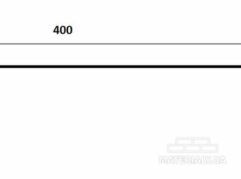 Накрывки на парапет 6,9 x 4,3 м шириной 400 мм Проские, внутр. 4