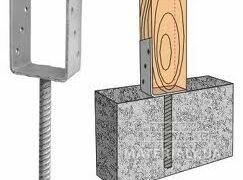 Анкеры для деревянных столбов, подпятники для деревянных столбов