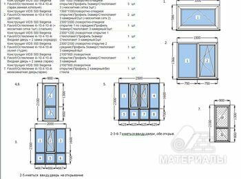 Металлопластиковые окна и двери 7 шт.